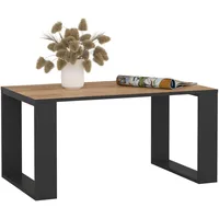 Akord Couchtisch NOX Craft Eiche 92 cm mit schwarzem