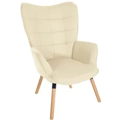 CLP Sessel Garding Stoff-Bezug creme