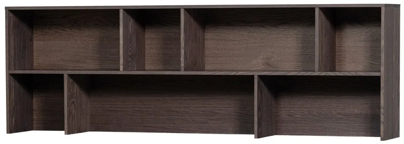 Aufsatzschrank New Gravure aus Eschenfurnier, modern skandinavisch, Espresso, passend zum Sideboard