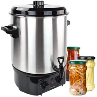 Syntrox 27 Liter Einkochautomat, Glühweinkocher, Heißgetränkeautomat vollautomatisch aus Edelstahl mit 2000W