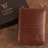 Matador Leder Damen Herren Geldbörse Portemonnaie TüV geprüfter RFID