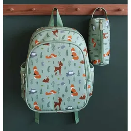 A Little Lovely Company Rucksack Bosvriendjes - - Grün