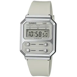 Casio A100WEF-8AEF Vintage Edgy Digitaluhr Hellgrau
