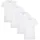 Bamboo basics Herren T-Shirt VELO, 4er Pack - Unterhemd, V-Neck, Single Jersey, Weiß 2XL
