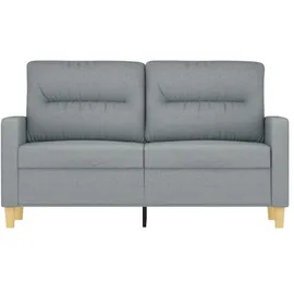 vidaXL 2-sitzer-sofa Hellgrau 120 cm Stoff
