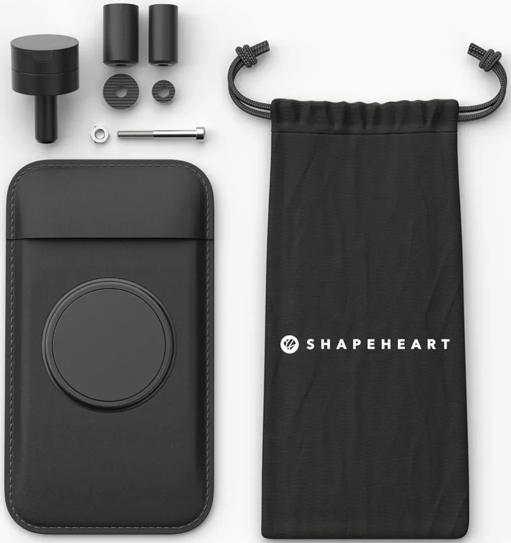 Shapeheart Motorrad Bundle Magnetische Smartphone Halterung für Stummellenker, Größe XL für Männer