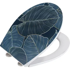 Wenko WC-Sitz Big Leaves Mehrfarbig