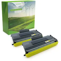 Green2Print Hochleistungstoner Doppelpack, 2 Kartuschen 2x 5200 Seiten ersetzt Brother TN-2120 passe