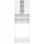 vidaXL Waschmaschinenschrank 64 x 25,5 x 190 cm Weiß Holz