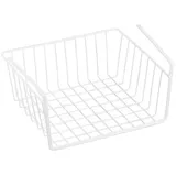 Einhängekorb Schrankkorb, Metall, in 3 Farben erhältlich weiß 30 cm x 14 cm x 25.5 cm