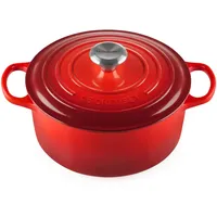 Le Creuset Signature Bräter 24 cm rund kirschrot