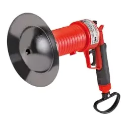 ROTHENBERGER Industrial Pressluft Rohrreiniger inkl. 4 Aufsätze 1500000006 , 1 Pressluft Rohrreiniger, 4 Gummiadapter