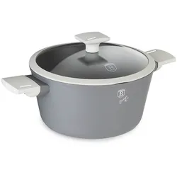 Berlinger Haus BH/7066 Aspen Collection Kasserolle in Grau mit Deckel Topf Durchmesser 20 cm