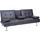 MCW Schlafcouch Kunstleder 3-Sitzer Braun