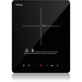 Induktionskochplatte, Iseasy Induktionskochfeld 1 Platte 2100W, 28Cm Kochplatte,