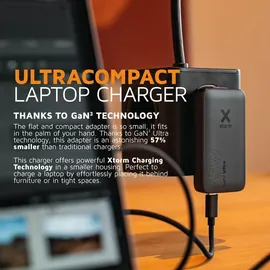 Xtorm TravelPro GaN3 Ultra USB Ladegerät 65W USB-C® Schwarz