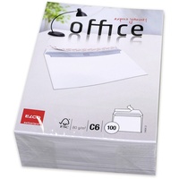ELCO Briefumschlag, Office C6, 80g, weiss, Fenster: nein