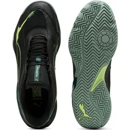 Puma Solarstrike 4 Hallenturnschuh, Black Green Terrain Fizzy Light moss 42 EU