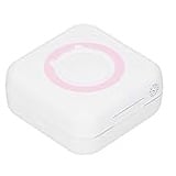 Multifunktions-Thermodrucker, Wireless BT Pocket Mobile Printer, 200 DPI USB Portable Smart Photo Printer für Alle Smartphones(Rosa)