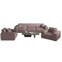 Fun Möbel Sofaset Designersofa CELES PREMIUM 3-1-1 in Stoff Scala, Lavendel