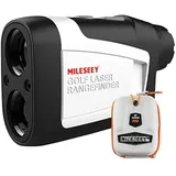 MiLESEEY Entfernungsmesser Golf mit Slope On/Off, 600M Golf Laser Entfernungsmesser mit Flag-Lock und Vibration, Legal für Wettbewerbe, ±0,5M Genauigkeit, 6X Vergrößerung für Golf und Wandern