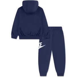 Nike Jogginganzug NIKE SPORTSWEAR "NKN CLUB FLEECE SET", Jungen, Gr. 86 (18), midnight navy, Sweatware, Obermaterial: 60% Baumwolle, 40% Polyester, Sportanzüge Jogginganzug, mit Kapuze, mit elastischem Bund und gerippten Bündchen