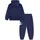 Nike Jogginganzug NIKE SPORTSWEAR "NKN CLUB FLEECE SET", Jungen, Gr. 86 (18), midnight navy, Sweatware, Obermaterial: 60% Baumwolle, 40% Polyester, Sportanzüge Jogginganzug, mit Kapuze, mit elastischem Bund und gerippten Bündchen