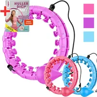 Sport-Knight® Smart Hula Hoop Maschine Lila inkl. Buch 1 St