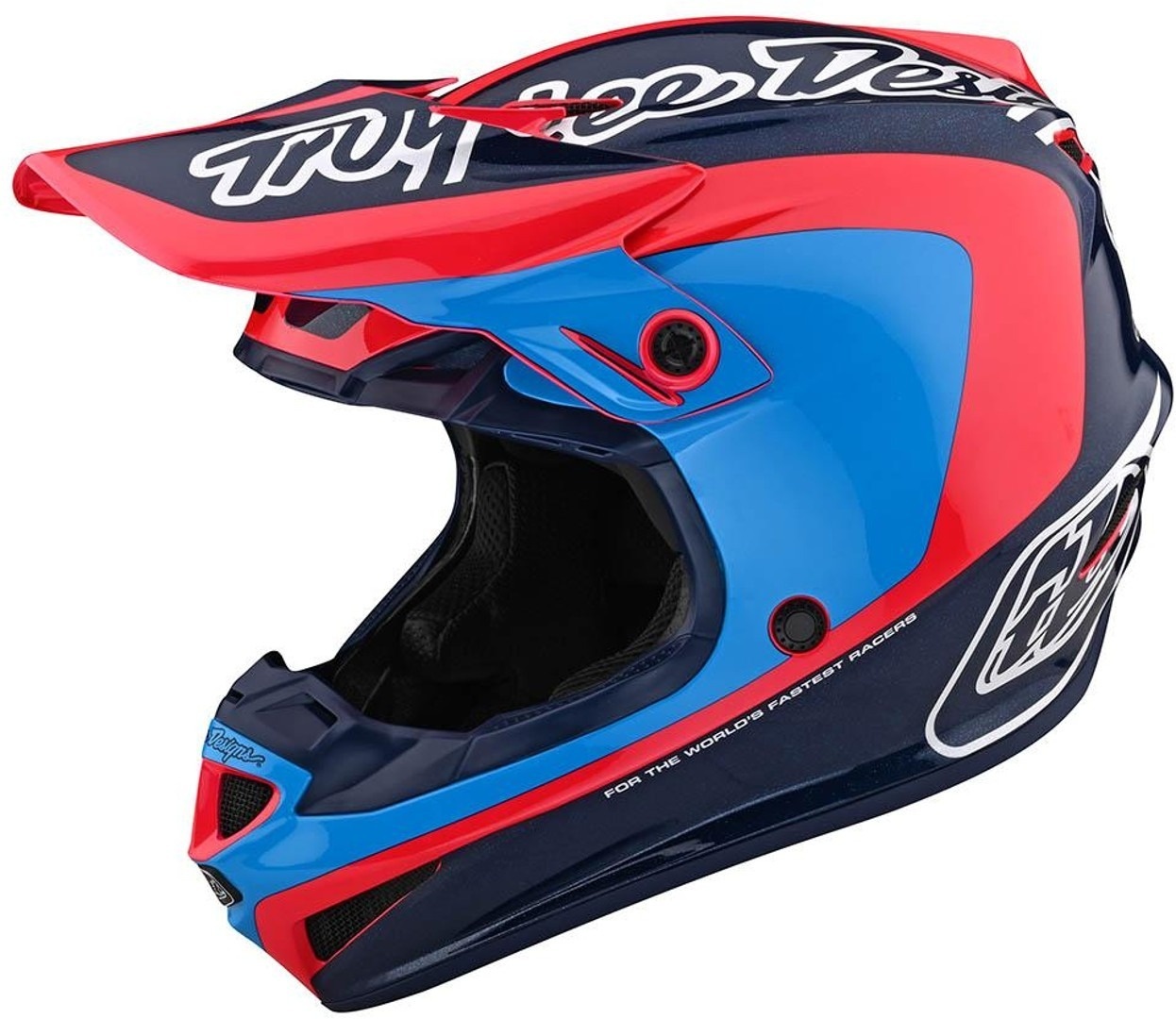 Troy Lee Designs SE4 One & Done Corsa Motorcross helm, pink-blauw, M