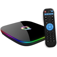 Turewell Q Plus Android-Smart-TV-Box, Android 9.0, Modell 2019, 4 GB RAM, 32 GB ROM, RK3318 Quad-Core, WiFi 2,4 GHz / 5,0 GHz, 64 Bit, Bluetooth 4.0, H.265 / 3D / UHD / 4K