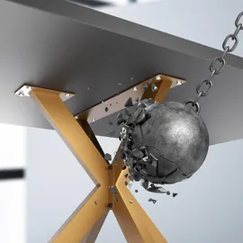 CLP Tischbeine Biloxi I Tischkufen für DIY-Tische I Höhe 71 cm