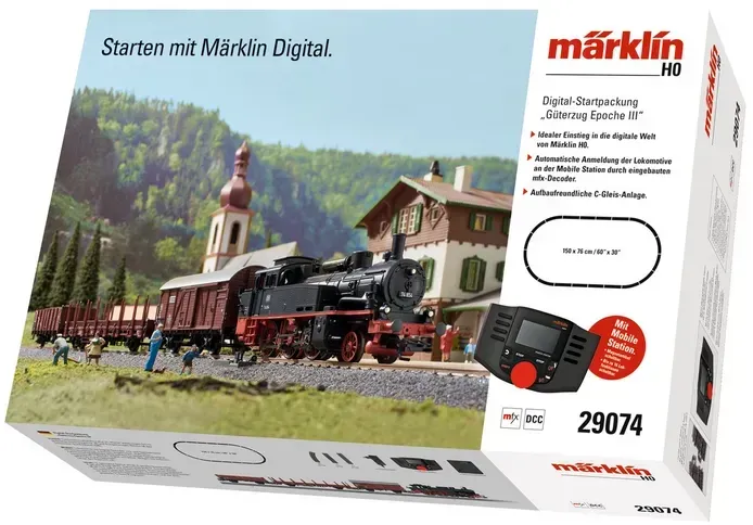 Märklin 29074 - Digital-Startpackung "Güterzug Epoche III". 230 Volt