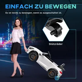aiyaplay Elektro-Kinderauto 12 V mit 2,4G Fernbedienung, Musik, Hupe, Schwarz (1-tlg)