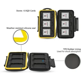 luxuskollektion 6-Slot wasserdicht Schutzhülle für XQD CFexpress B