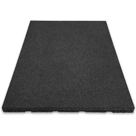 Floordirekt Fallschutzmatte 50 x 50 x 4 cm Schwarz