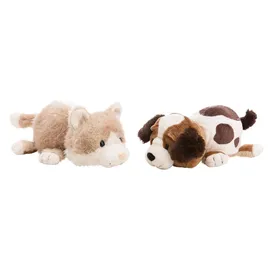 NICI Twistimals Katze & Hund 25 cm Beige