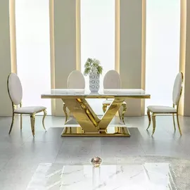 aea Esszimmertisch Esstisch Tische Modern Esszimmer Designer Neu - Gold