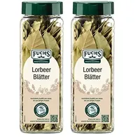 Fuchs Professional - Lorbeerblätter | Getrocknete Lorbeerblätter zum Würzen von deftigen Fleischgerichten, Eingemachtem oder Saucen || 50 g im großen Streuer (Packung mit 2)