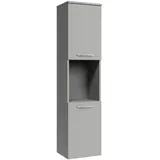 Badplaats Badezimmerschrank Montreal 30 x 30 x 131 cm Grau Matt