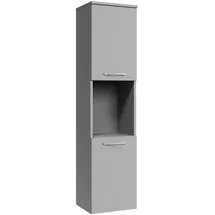 Badplaats Badezimmerschrank Montreal 30 x 30 x 131 cm Grau Matt