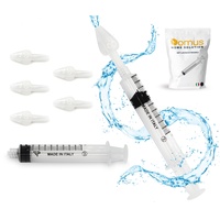 DOMUS® 1 Spritze Nasenspülungen + 5 Silikonspitzen Nasenspülset für Kinder und Erwachsene - Baby Nasendusche