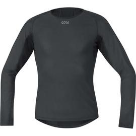 Gore Wear Herren Windstopper Baselayer Thermo Shirt Langarm, Schwarz, XL EU