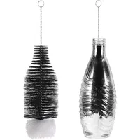 kwmobile Flaschenbürste SodaStream Crystal 2.0 DUO Terra Schwarz