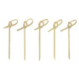 Papstar Fingerfood-Spieße Knoten 6 cm Bambus 250 Stück