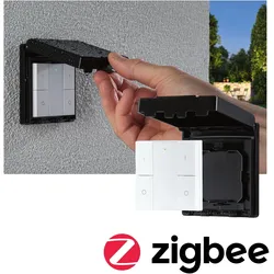 Wandschalter On/Off/Dimm  Outdoor Schwarz