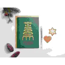 Rico Design Kartenset A5, Weihnachtspyramide MIX