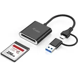 Equip Fexpress Type B USB-C/-A Speicherkartenlesegerät, Schwarz
