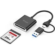Equip Fexpress Type B USB-C/-A Speicherkartenlesegerät, Schwarz