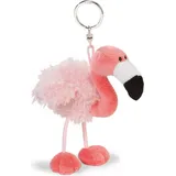 NICI Schlüsselanhänger Flamingo 10cm an Header Karte