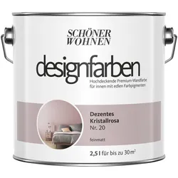 SCHÖNER WOHNEN FARBE Dispersionsfarbe »Designfarben«, Dezentes Kristallrosa, matt